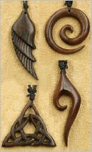 Holzschmuck Anhänger