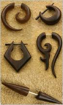 Ohrschmuck Holz